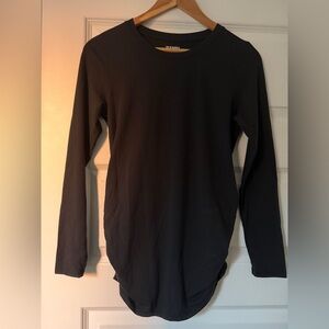 Old Navy Maternity Ruched Long Sleeve, Black, S